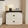 Modern Villa Italian-Designed Nightstand Wooden Bedroom Apartment Durable Storage Nightstand Furniture
