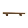 Solid Brass Elegant Modern Bar Pull, Solid Brass Single Hole Handle for Flush Mount on Cabinet and Furniture
