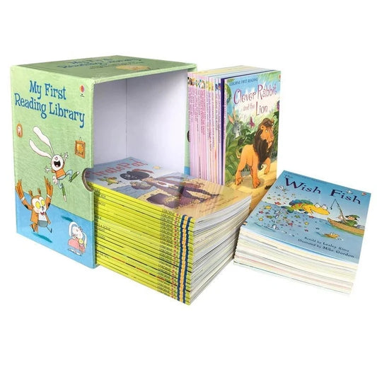 50 Books/Set Usborne My First Reading Library English Picture Books Baby Early Childhood Words Learning Gift For Kids learn