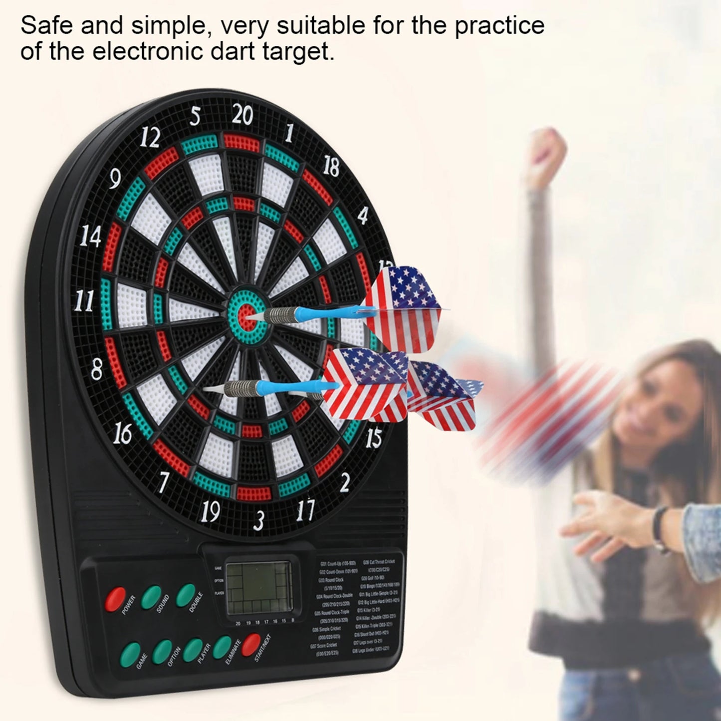 Electronic soft board dart