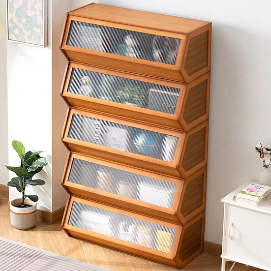 Modern Living Room Storage Cabinet Bookcase Display Cabinet Dresser Drawer Adjustable Shelves Doors Furniture Cabinet Home
