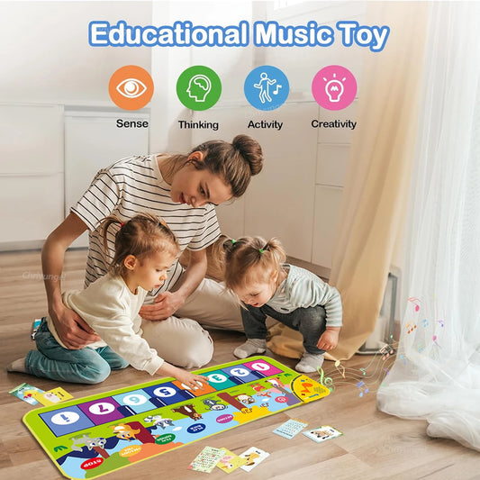 Piano Mat for Kids 80*30cm Toddler Birthday Gifts Music