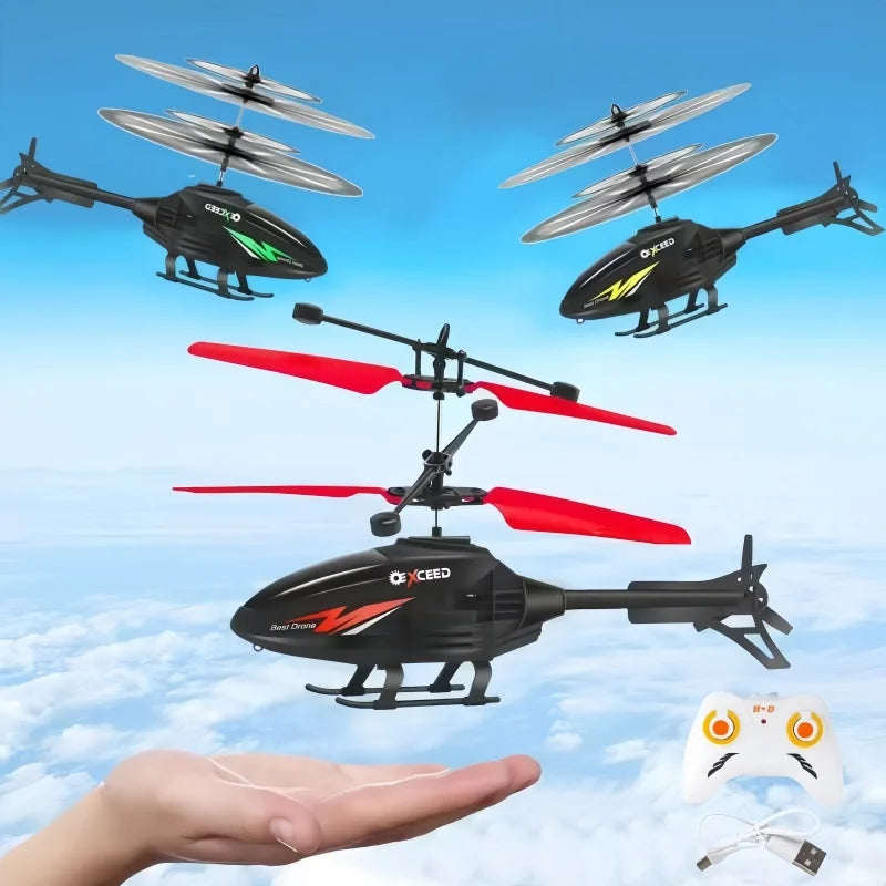 Induction helicopter charged remote control