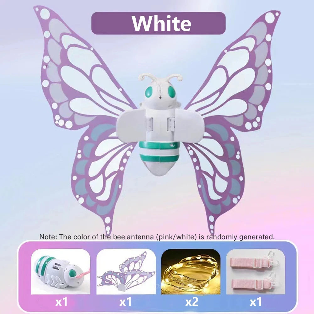 Electric Butterfly Wings Moving Elf Wing with Light