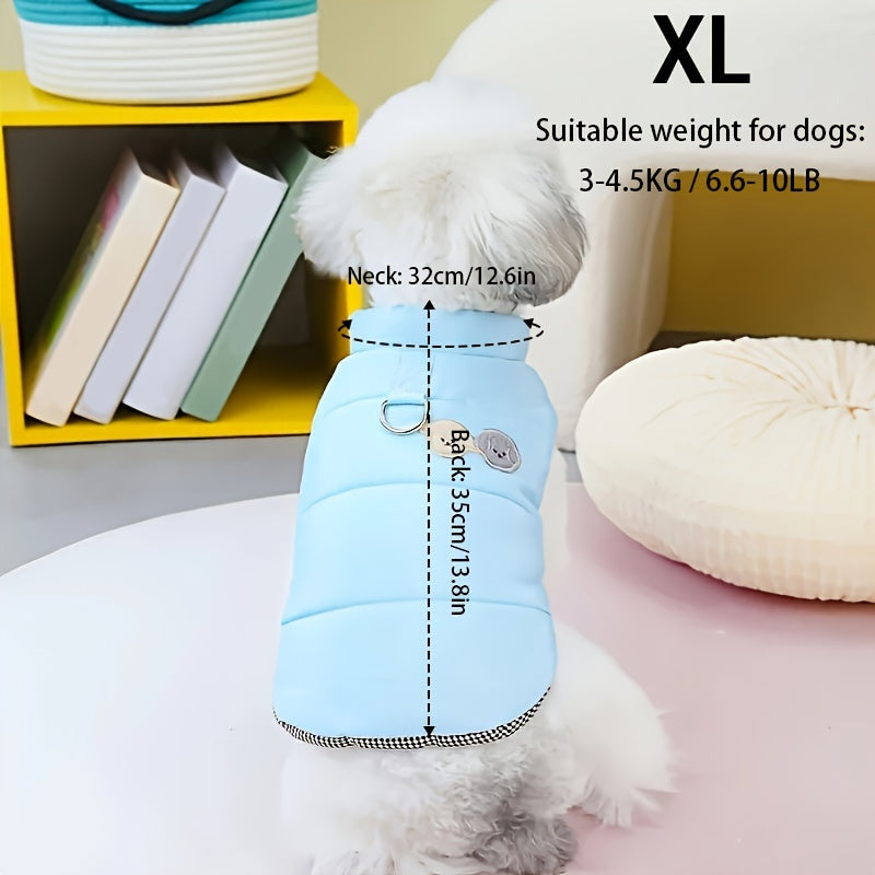 Dog Winter Clothes, Puppy Warm Jacket, Pet Coat For Small Medium Dogs With D-ring Vest Costumes