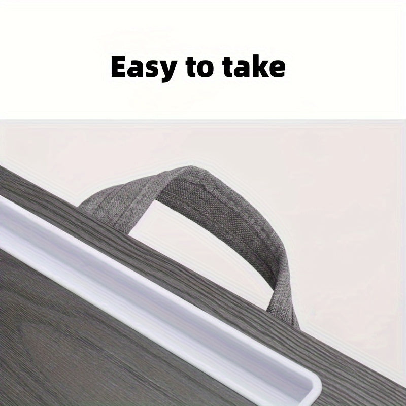 1pc Ergonomic Laptop Stand - Adjustable Lap Desk with Mouse Pad, Wrist Rest, and Media Slot for 17" Laptops - Perfect for Bed, Couch, and Home Office Use