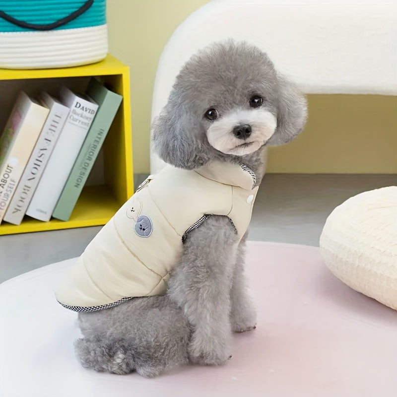 Dog Winter Clothes, Puppy Warm Jacket, Pet Coat For Small Medium Dogs With D-ring Vest Costumes