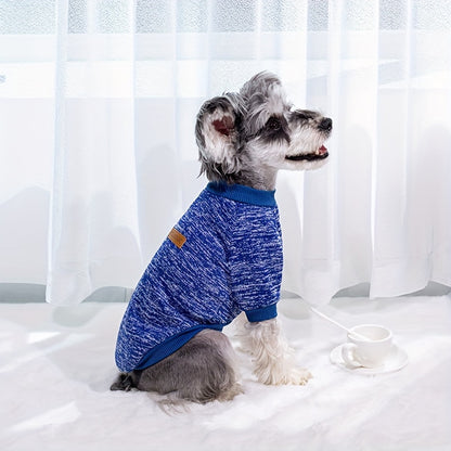 Warm Fleece 1pc Dog Puppy Knitted Classic Sweater - Thermal Winter Clothing - Christmas Gift for Dogs Cats
