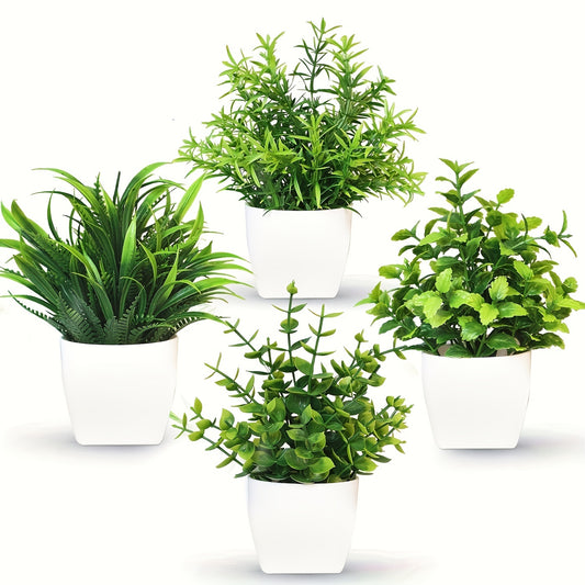 1pc Mini Artificial Potted Plant, Scene Decor, Desktop Decor, Home Office Desk Shelf Decor, Tabletop Landscape Miniature, Wedding Birthday Decor, Holiday Decor, Party Decor, Celebration Decor, Room Decor Accessories