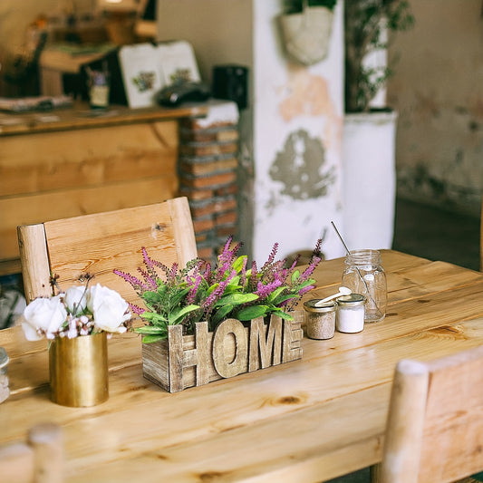 1pc Artificial Eucalyptus Potted Plant For Office Desk, Fake Green Plant With Wooden Pot, Faux Plant For Home Office Garden Wedding Kitchen Shower Room Decoration, Home Decor