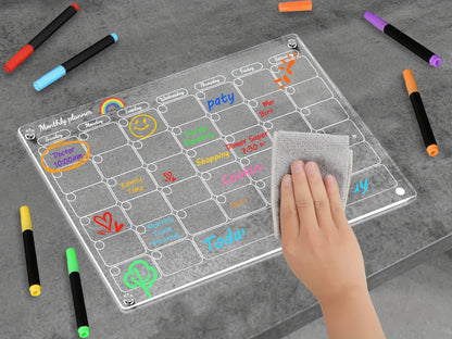 20 Vibrant Liquid Chalk Markers - Ultra Fine Point, Erasable, Wet Erase, Dry Erase Board Compatible, Non-Toxic, Quick-Drying, and Reversible for Acrylic Fridge Calendar, Clear Glass, Refrigerator White Board, Mirror, and Wind