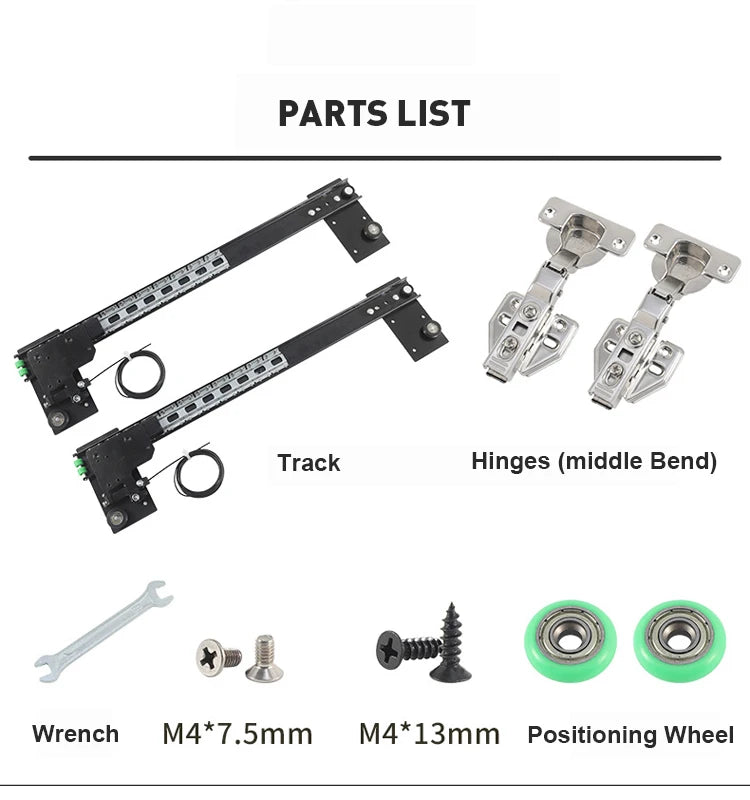 Heavy Duty Cold Rolled Steel Kitchen Cabinet Pocket Door Ball Bearing Slides System Accessories Sliding Folding for Furniture
