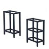 Modern High Stool with Black Metal Frame Legs Office Furniture for Living Room Bar Hotel Bedroom Iron Dining Kitchen Island Use