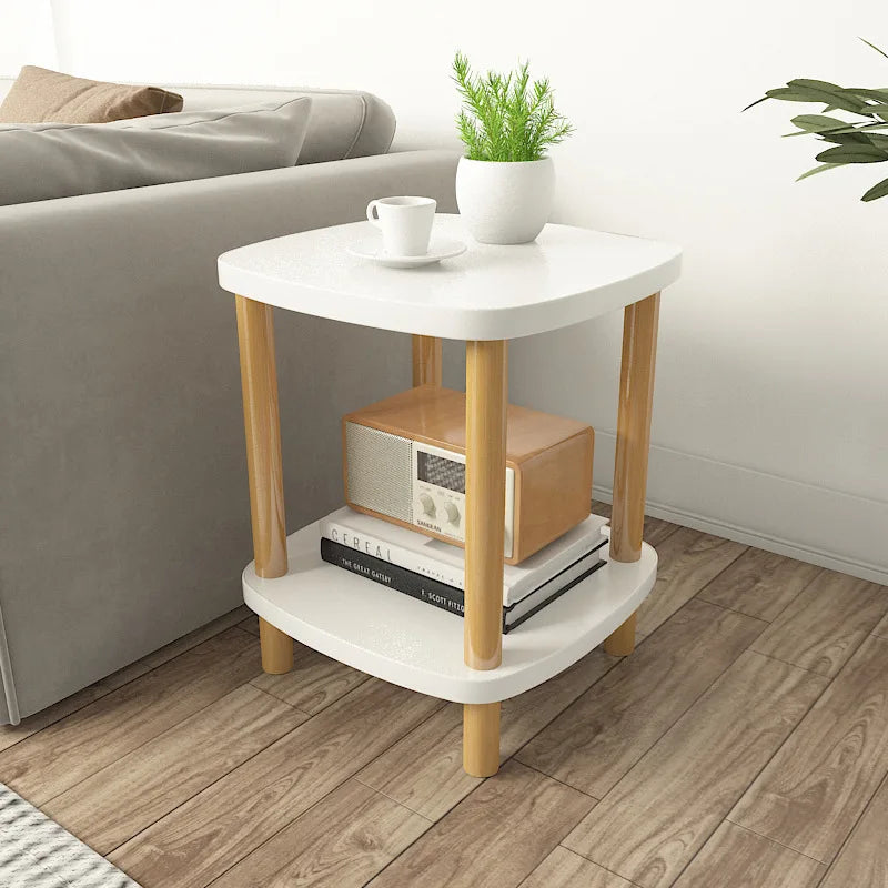 Customized Simple Modern European Style Mini Coffee Table Creative Small Living Room Furniture for Apartment Sofa Balcony