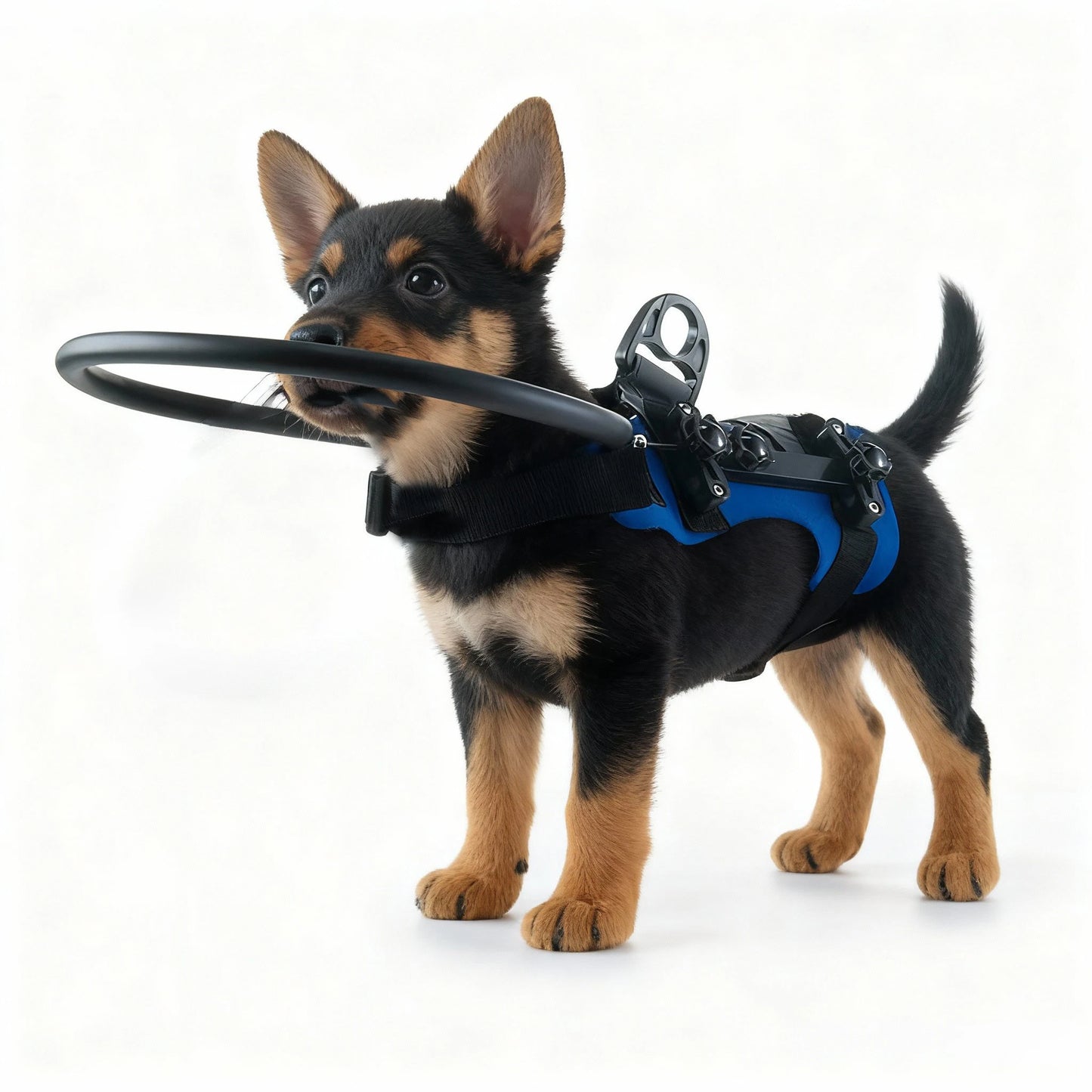 4th Generation Detachable Anti-Collision Halo Harness for Blind Dogs - Portable Protective Vest for Visually Impaired Pets