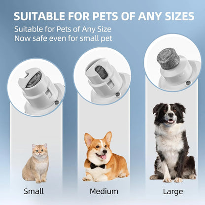 Two-Speed LED Light Display Electric Dog Nail Grinder Strong Power Low Noise Pet Nail File for All Types Cats Dogs Nail