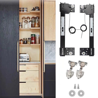 Heavy Duty Cold Rolled Steel Kitchen Cabinet Pocket Door Ball Bearing Slides System Accessories Sliding Folding for Furniture