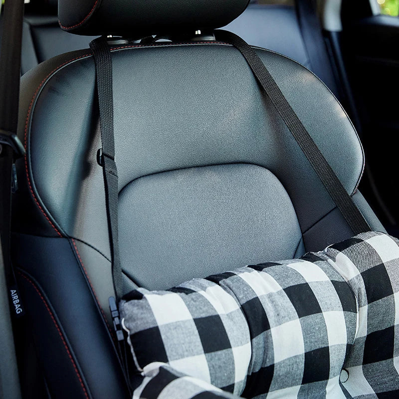 Custom Logo Portable Dog Bed Comfortable Design Dog Car Booster Seat for Pets with Safety Straps