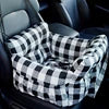 Custom Logo Portable Dog Bed Comfortable Design Dog Car Booster Seat for Pets with Safety Straps