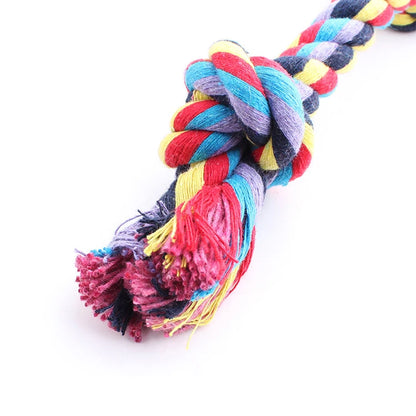 Wholesale Durable Pet Dog Training Dental Toy Pet Bite Braided Knots Cotton Rope Dog Chew Toys
