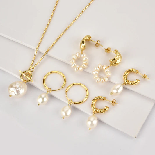 FUAMAY Dainty 925 Silver T Bar Baroque Freshwater Pearl Necklaces Pearls for Jewellery Making