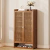 Large Capacity Dustproof New Model 40 Pairs Shoe Rack Simple Entryway Wooden Shoe Cabinet for Home Foyer Furniture