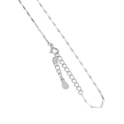 925 Sterling Silver Chain Necklace Thin Italy Link Figaro Snake Cable Rope Fine Jewellery Cadena De Plata 925 Roll Meters