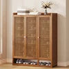 Large Capacity Dustproof New Model 40 Pairs Shoe Rack Simple Entryway Wooden Shoe Cabinet for Home Foyer Furniture