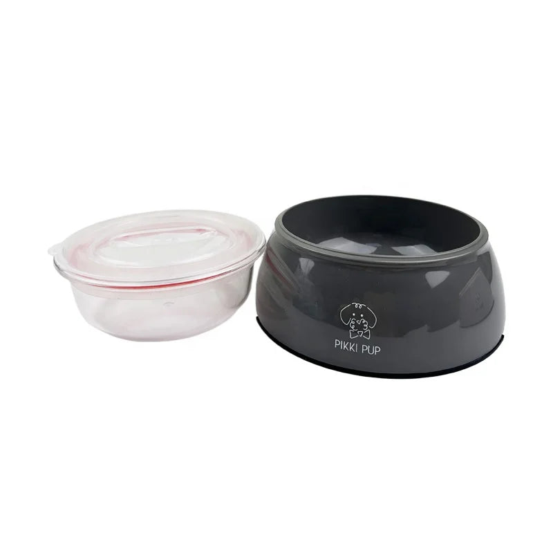 Ready to Ship Plastic Printing logo Pet Bowls Feeders in Stock Sublimation  Dog Food Bowl Luxury