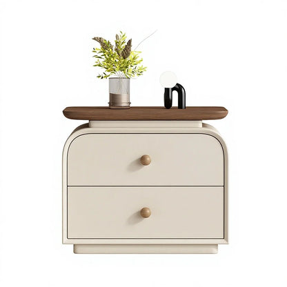 Modern Villa Italian-Designed Nightstand Wooden Bedroom Apartment Durable Storage Nightstand Furniture