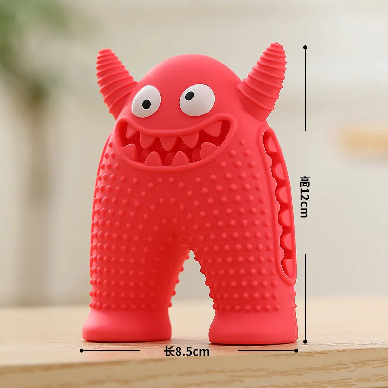 Pet Products Pet Interactive & Movement Toys Squeak Puppy Teeth Cleaning Treat Ball Silicone Pet Chew Toys Dog Chew Toy