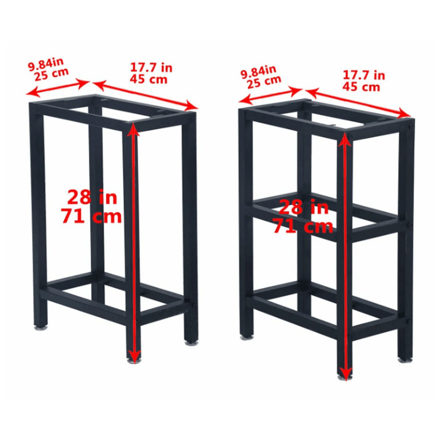 Modern High Stool with Black Metal Frame Legs Office Furniture for Living Room Bar Hotel Bedroom Iron Dining Kitchen Island Use