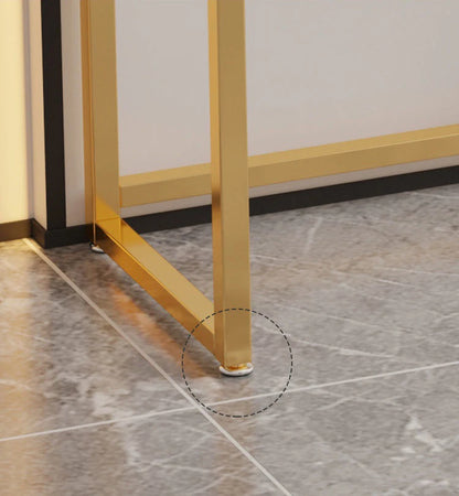Small Elegant Metal Hallway Gold Stone Console Tables Table Modern Living Room Furniture for Command Center Minimalist 1piece