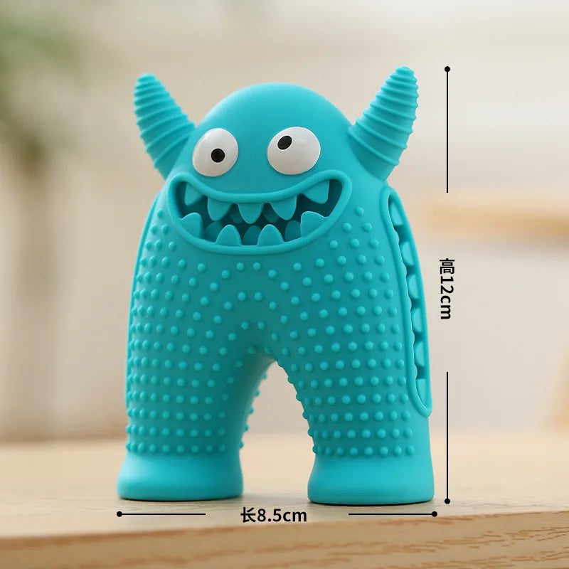 Pet Products Pet Interactive & Movement Toys Squeak Puppy Teeth Cleaning Treat Ball Silicone Pet Chew Toys Dog Chew Toy