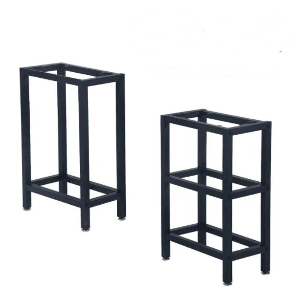 Modern High Stool with Black Metal Frame Legs Office Furniture for Living Room Bar Hotel Bedroom Iron Dining Kitchen Island Use