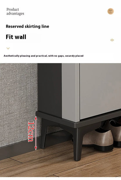 Ultra-Thin Entryway Shoe Cabinet with  Large Capacity Flip-Type Storage Luxury Home Furniture