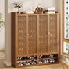 Large Capacity Dustproof New Model 40 Pairs Shoe Rack Simple Entryway Wooden Shoe Cabinet for Home Foyer Furniture