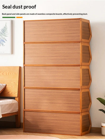 Modern Living Room Storage Cabinet Bookcase Display Cabinet Dresser Drawer Adjustable Shelves Doors Furniture Cabinet Home