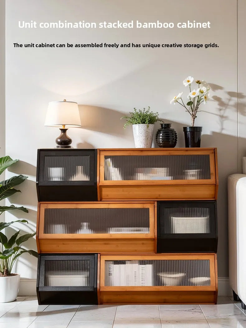 Bucket cabinet, storage cabinet, bedroom, living room, bookshelf, toys, snacks, storage and sorting cabinet can be stacked