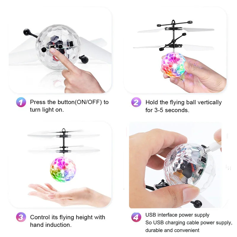 Unique Toy Gesture-controlled Colorful Luminous Crystal Ball