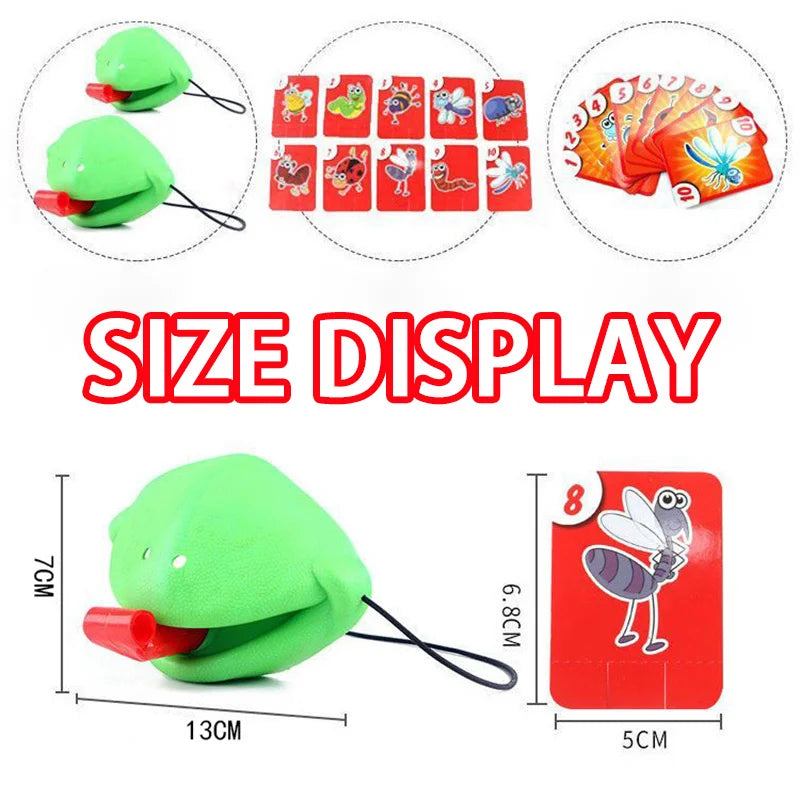 Frog Lizard Mask Wagging Tongue Lick Cards Board Games