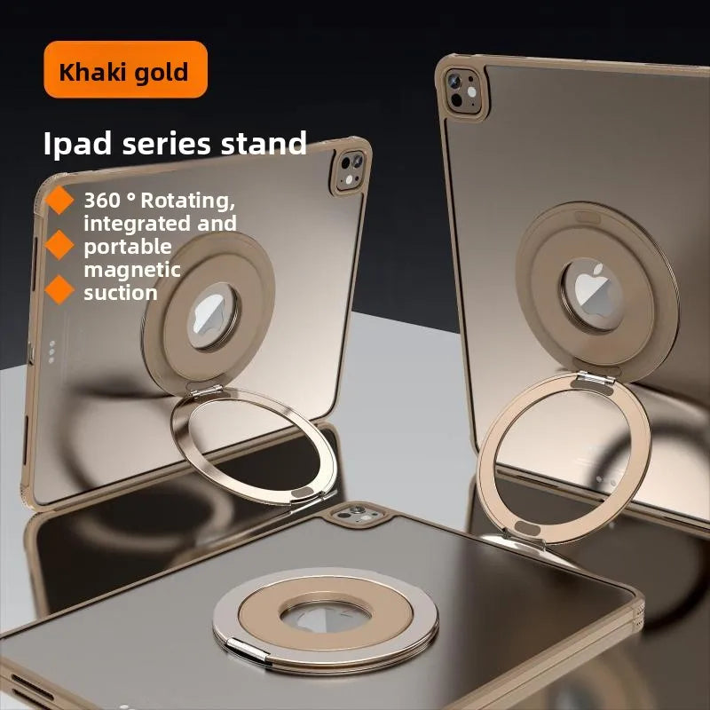 Tablet Magnetic Ring Stand | Foldable Portable, Ultra-Thin & 360° Rotation | Multi-Angle Adjustment, Universal for All Tablets