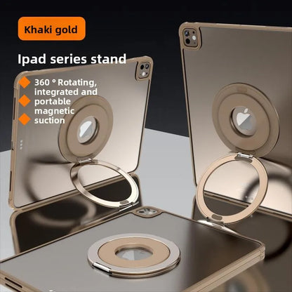 Tablet Magnetic Ring Stand | Foldable Portable, Ultra-Thin & 360° Rotation | Multi-Angle Adjustment, Universal for All Tablets