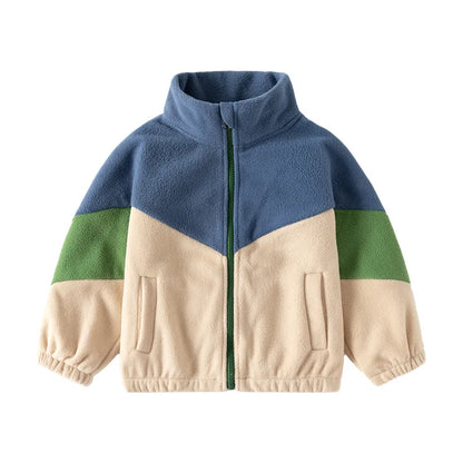 Children's Clothing   Autumn Winter Fleece Thicken Warm  Outwear Cute Cardigan Jackets Coats for  Kids