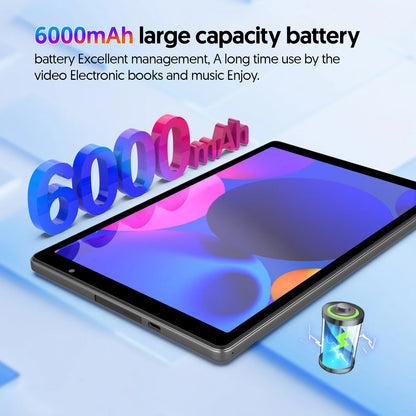 Latest Android 14 Tablet, 10-inch Tablet, Quad-core Processor, 5G WiFi, 4GB ROM + 32GB RAM, 1280*800 Resolution, 6000mAh Battery