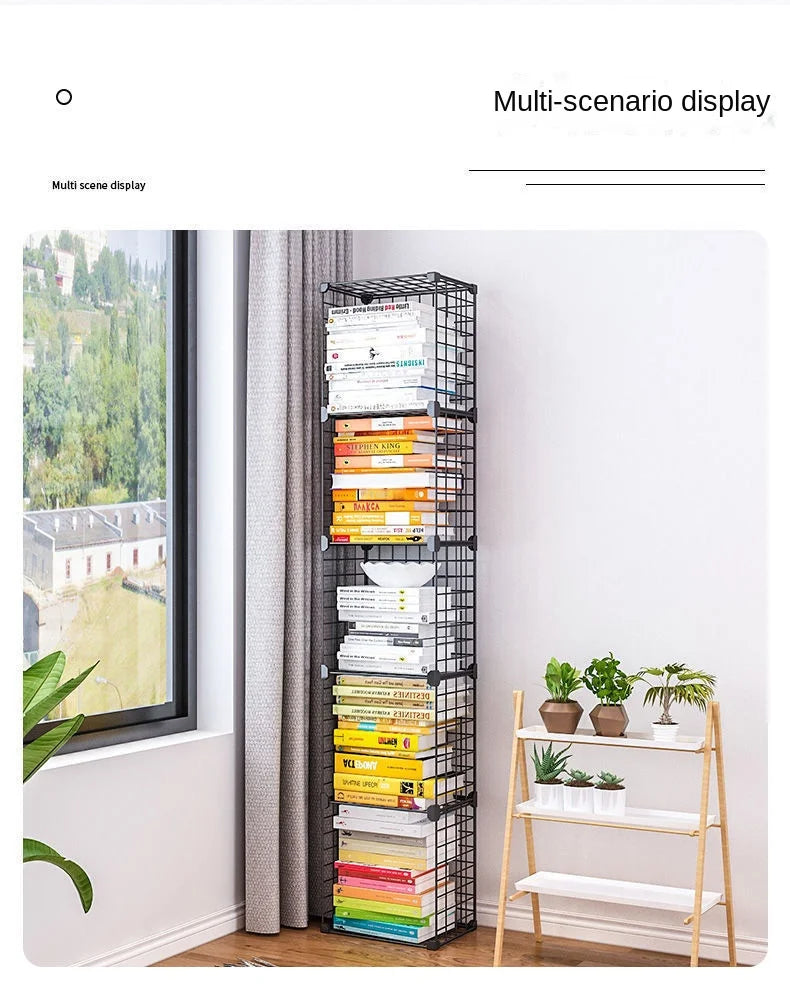 Furniture Floating Bookshelf Bookcase For Books Home Storage Toy Desk Organization Room Shelves Mobile Library