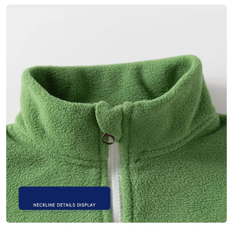 Children's Clothing   Autumn Winter Fleece Thicken Warm  Outwear Cute Cardigan Jackets Coats for  Kids