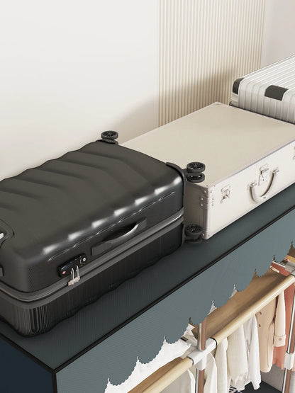 Space-saving portable wardrobe, durable, with hanging shelves, space-saving and dust-proof