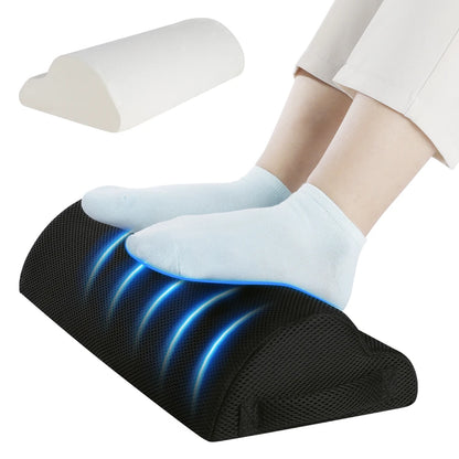 Memory Foam Office Foot Stool Under Desk Footrest Leg Elevation Pillow for Gaming Home Office Comfort Support