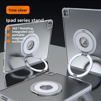Tablet Magnetic Ring Stand | Foldable Portable, Ultra-Thin & 360° Rotation | Multi-Angle Adjustment, Universal for All Tablets